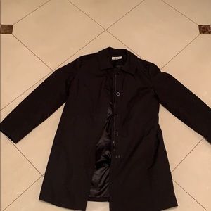 Men’s trench zip and buttoned coat